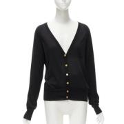 Pre-owned Wool outerwear Versace Pre-owned , Black , Dames