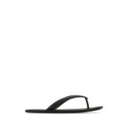 Zwarte rubberen Tabi slippers Maison Margiela , Black , Dames