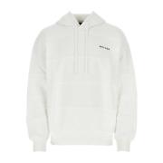 Oversized Wit Katoenen Hoodie Botter , White , Heren