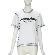 Pre-owned Cotton tops Fendi Vintage , White , Dames