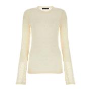 Elegante Ivoor Kant Top Marco Rambaldi , White , Dames