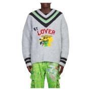 Hurt Lover Varsity Sweater ERL , Gray , Heren