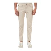 Moderne Fit Skinny Broek Emporio Armani , Beige , Heren