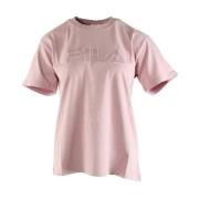 Roze T-shirt voor dames Fila , Pink , Dames