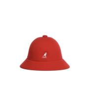 Rode Bucket Hat met Voorlogo Kangol , Red , Dames