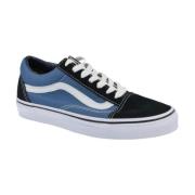 Navy Leren Sneakers Vans , Blue , Dames