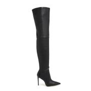 Stijlvolle Over-Knee Stretch Boot Stuart Weitzman , Black , Dames