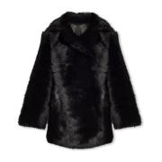 ‘Blythe’ shearling jas AllSaints , Black , Dames
