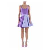 Chiara kort kjole Doris S , Purple , Dames