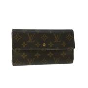 Pre-owned Canvas wallets Louis Vuitton Vintage , Brown , Dames