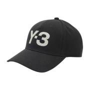 Geborduurde Katoenen Truckerpet Y-3 , Black , Heren