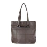 Pre-owned Leather totes Chanel Vintage , Brown , Dames