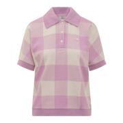 Geruite korte mouw polo Woolrich , Pink , Dames