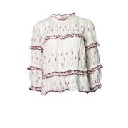 Pre-owned Fabric tops Isabel Marant Pre-owned , White , Dames