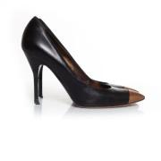 Pre-owned Leather heels Yves Saint Laurent Vintage , Black , Dames