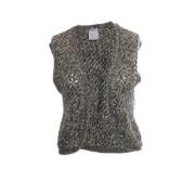 Pre-owned Cotton tops Chanel Vintage , Gray , Dames