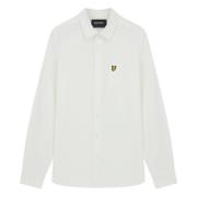 Grid Textuur Overhemd Lyle & Scott , White , Heren