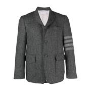 Grijze Blazer met Streepdetail Thom Browne , Gray , Heren