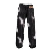 Zwarte Blur Spray Trackpants Heron Preston , Black , Heren