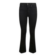 Hoge Taille Flare Bootcut Jeans Dondup , Black , Dames