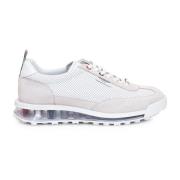 Witte lage perforatie sneakers Thom Browne , White , Heren