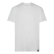 Ss Slub Katoenen Jersey T-shirt Boggi Milano , White , Heren