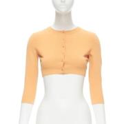 Pre-owned Viscose tops Alaïa Pre-owned , Orange , Dames