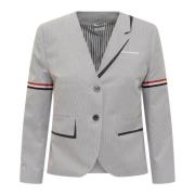 Stijlvolle Single-Breasted Blazer Thom Browne , Gray , Dames