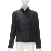 Pre-owned Fabric outerwear Chanel Vintage , Black , Dames