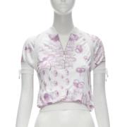 Pre-owned Viscose tops Dior Vintage , White , Dames