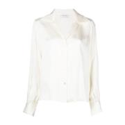 Zijden Ivory Mylah Shirt Anine Bing , White , Dames