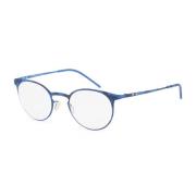 Metalen Montuur Zonnebril Made in Italia , Blue , Unisex