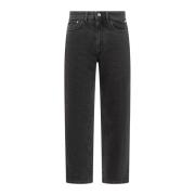 Straight Jeans Gcds , Black , Heren