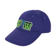 Paars/Groene Logo Baseballpet Off White , Purple , Heren