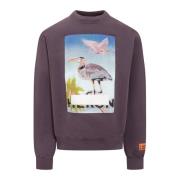 Gecensureerde Crewneck Trui Heron Preston , Purple , Heren