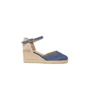 Azul Denim Sleehakken Castañer , Blue , Dames