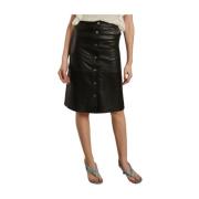 Maxi Skirts Deadwood , Black , Dames