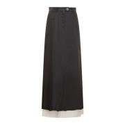 Op Maat Gemaakte Maxi Rok Peter Do , Black , Dames