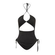 Mouwloze Bodysuit - Top Stijl Andrea Adamo , Black , Dames