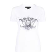 T-Shirt met Contrast Design John Richmond , White , Dames