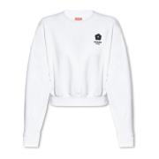 Sweatshirt met logo Kenzo , White , Dames