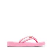 Gestreepte Flip Flops in Roze/Wit Kenzo , Pink , Dames