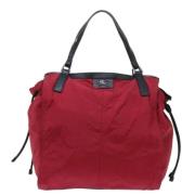 Pre-owned Canvas shoulder-bags Burberry Vintage , Red , Dames