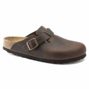 Sandalen Boston Geolied Leer Birkenstock , Brown , Dames