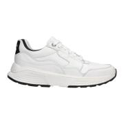 Witte sneaker met stretch, gevormd voetbed en verharde hiel Xsensible ...