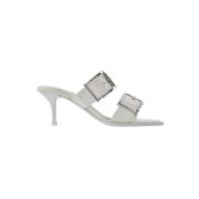 Pre-owned Leather heels Alexander McQueen Pre-owned , White , Dames