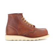 Bruin Leren Enkellaars met Traction Tred Zool Red Wing Shoes , Orange ...