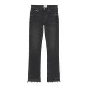 Vintage Black Wash Flare Jeans Anine Bing , Gray , Dames