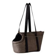 Honden tas van gerecycled materiaal Borbonese , Black , Dames