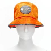 Pre-owned Fabric hats Gucci Vintage , Orange , Dames